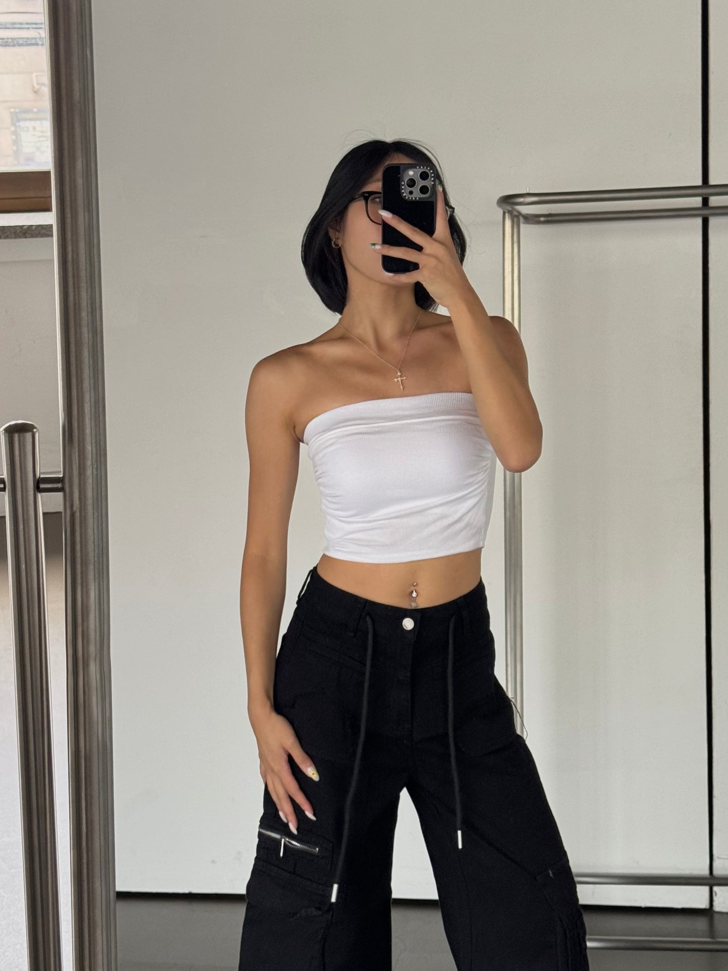 Layer Zip Jeans