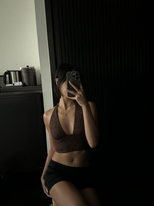 Coconut Halterneck V Top