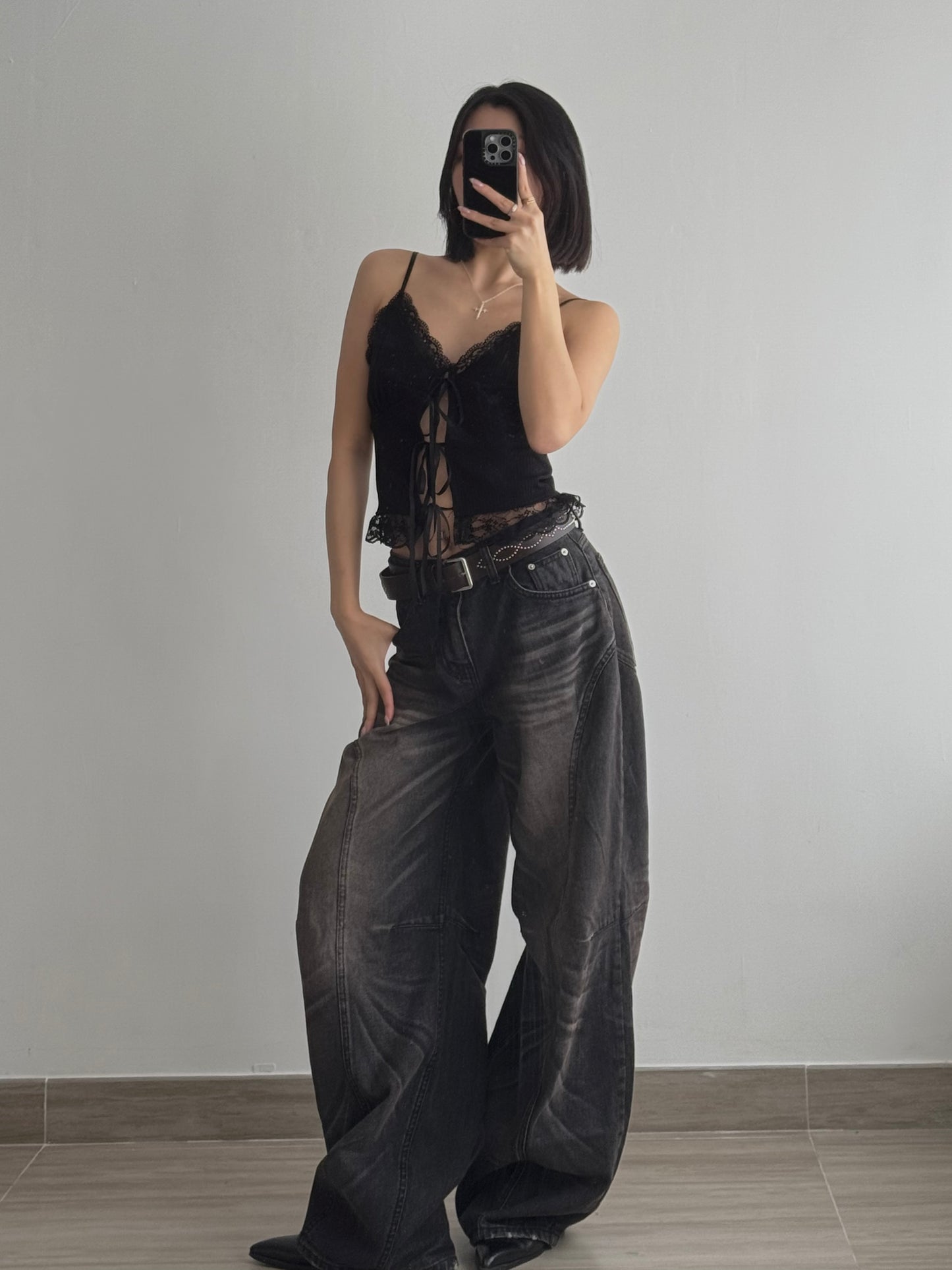 UNISEX ! Washed Balloon Jeans