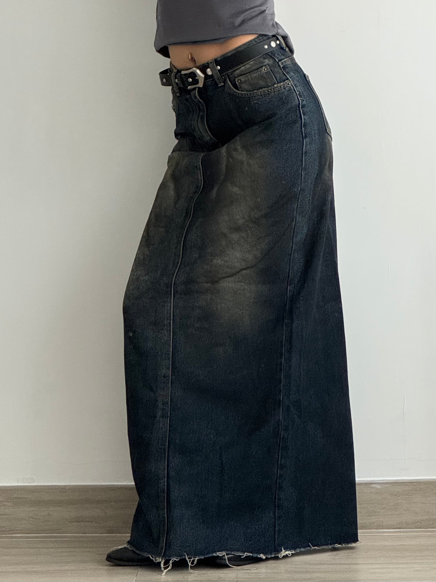 Denim Maxi Skirt