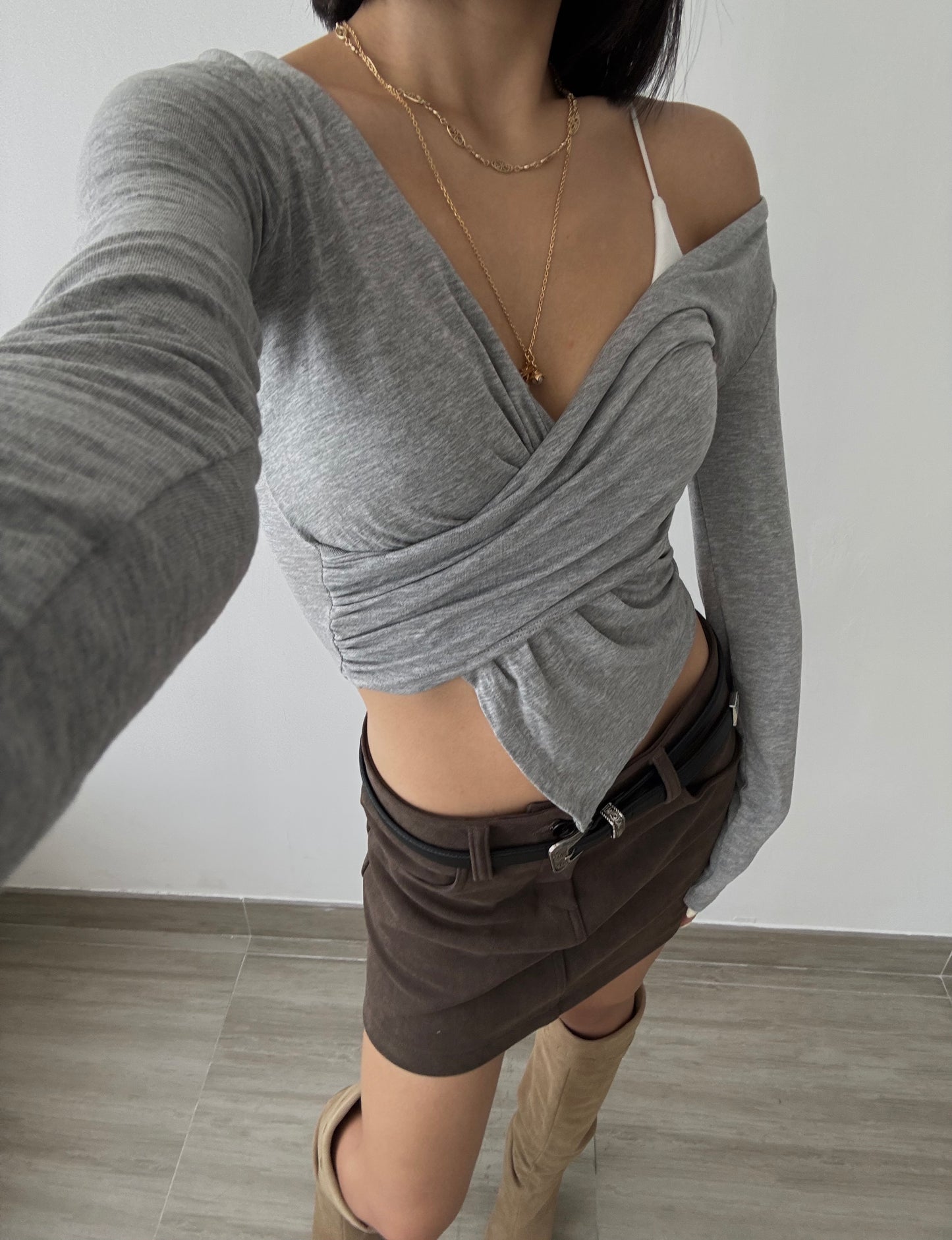 Suede Skirt