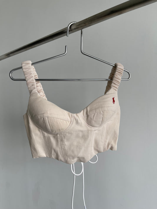 Vintage Remade POLO ND Corset with pad