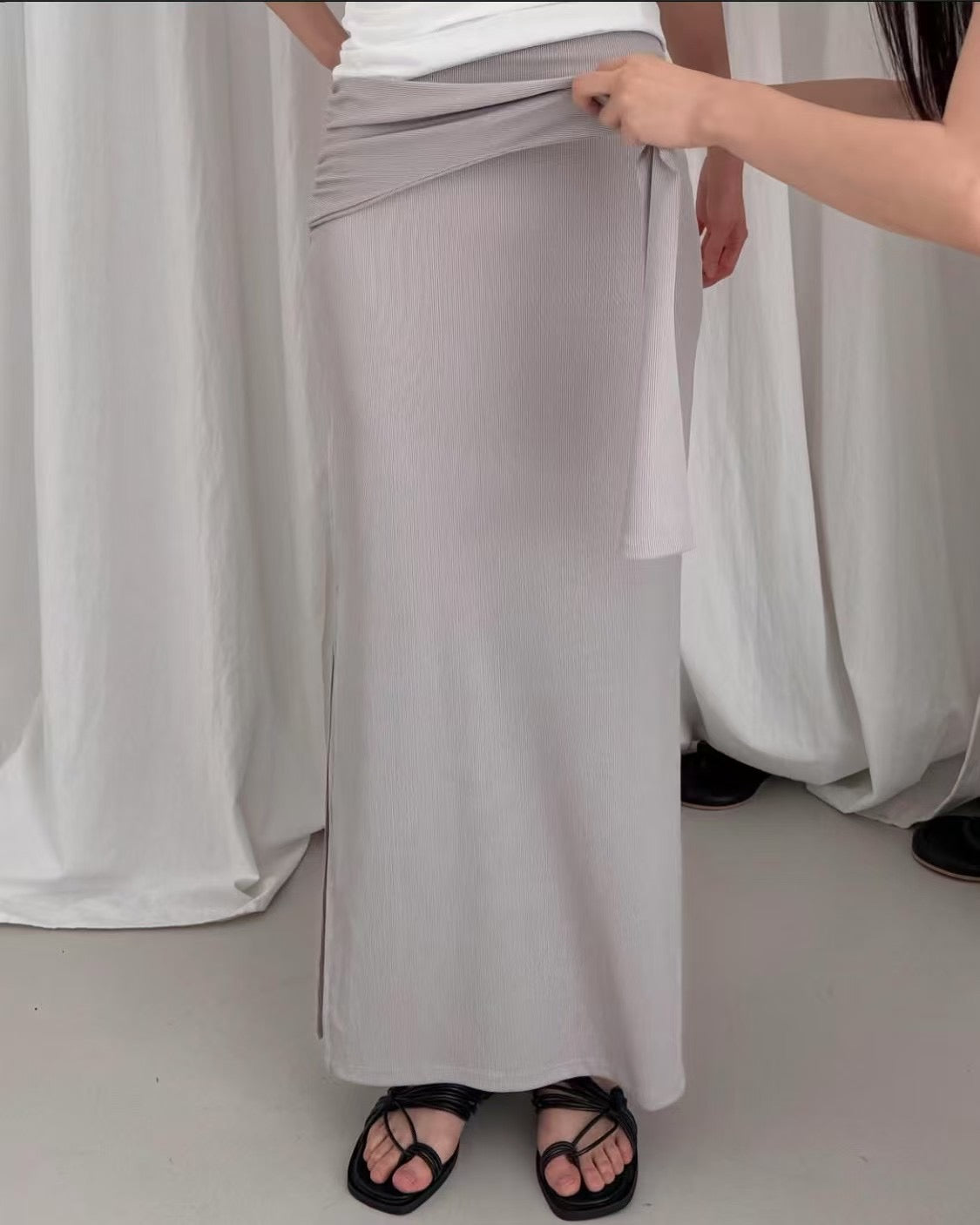 《 NEW ! 》Belt Long Skirt