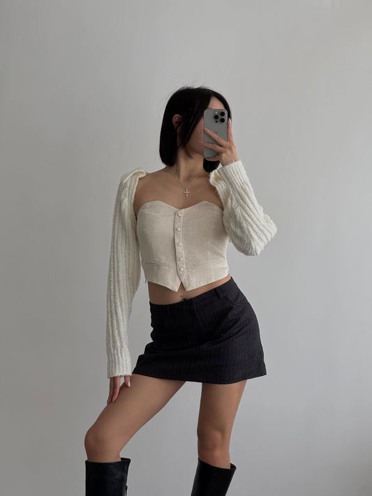 Crop Knit Cardigan
