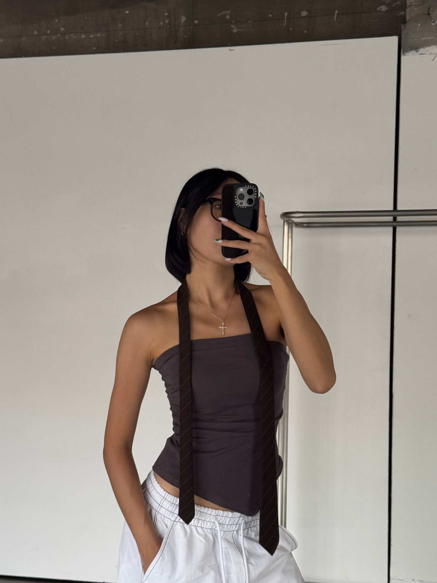 Irregular Tube Top With Pad