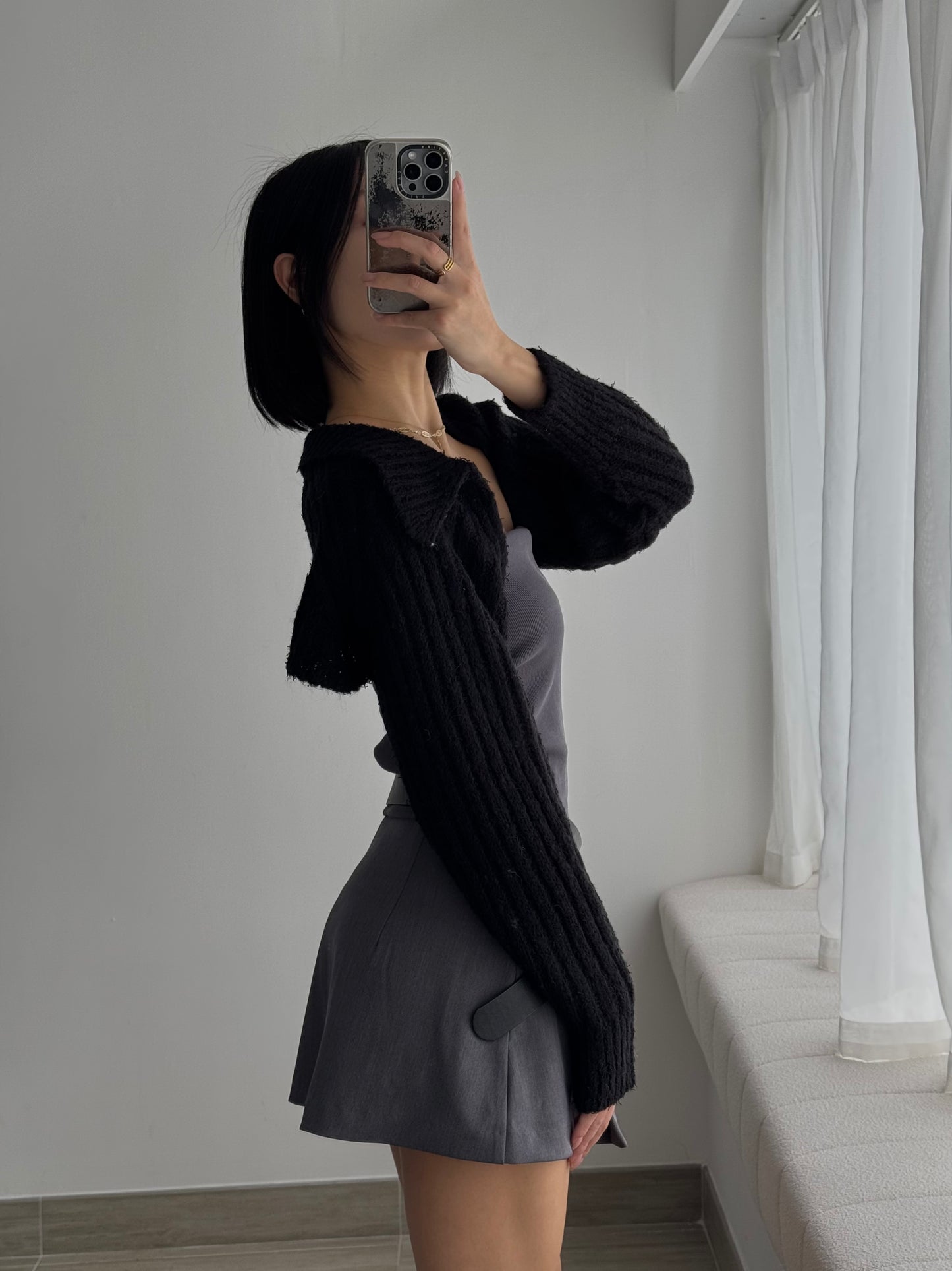 Crop Knit Cardigan