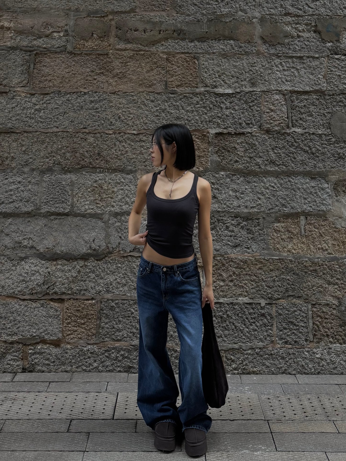 Dark Low Waist Jeans