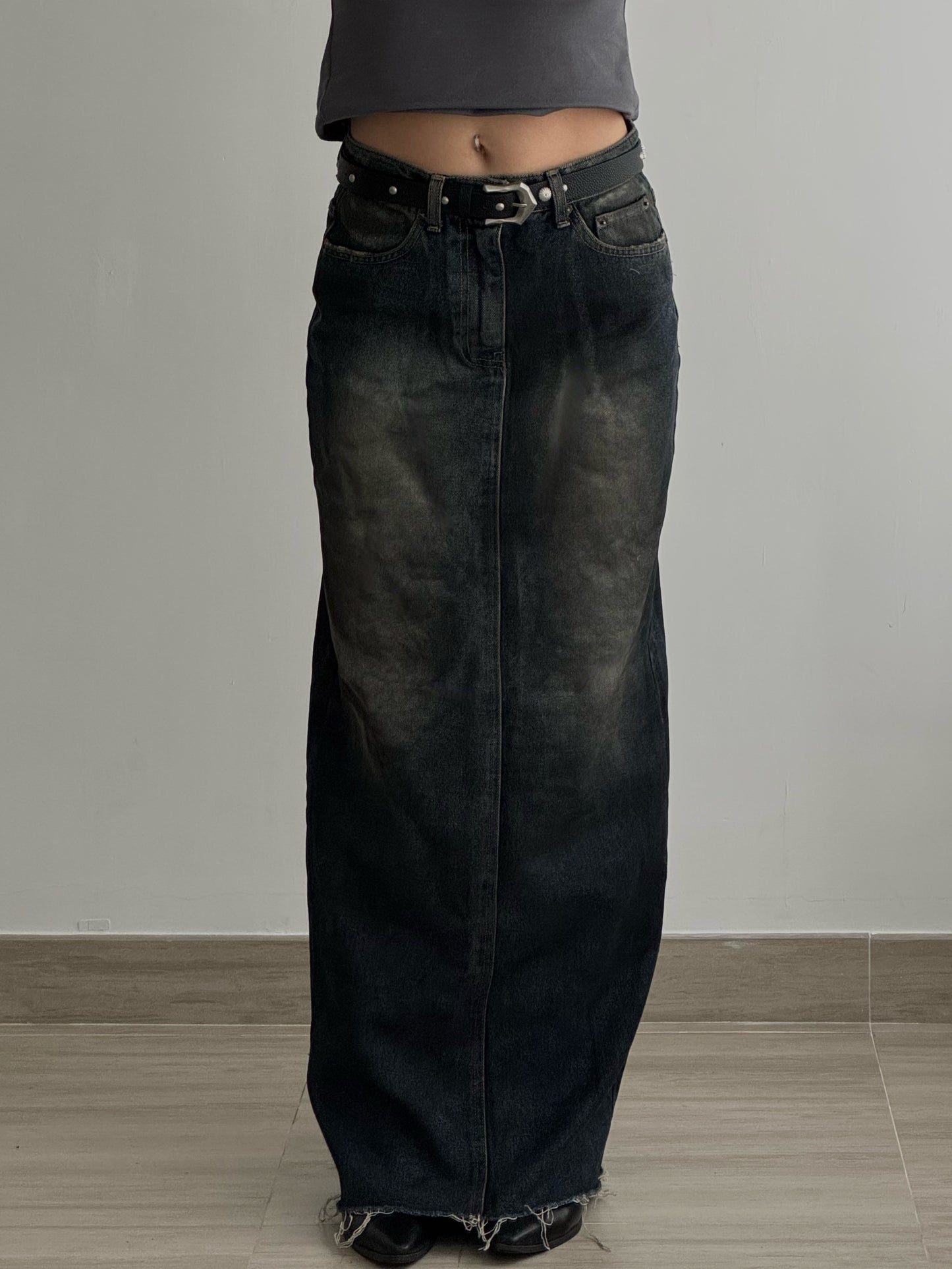 Denim Maxi Skirt