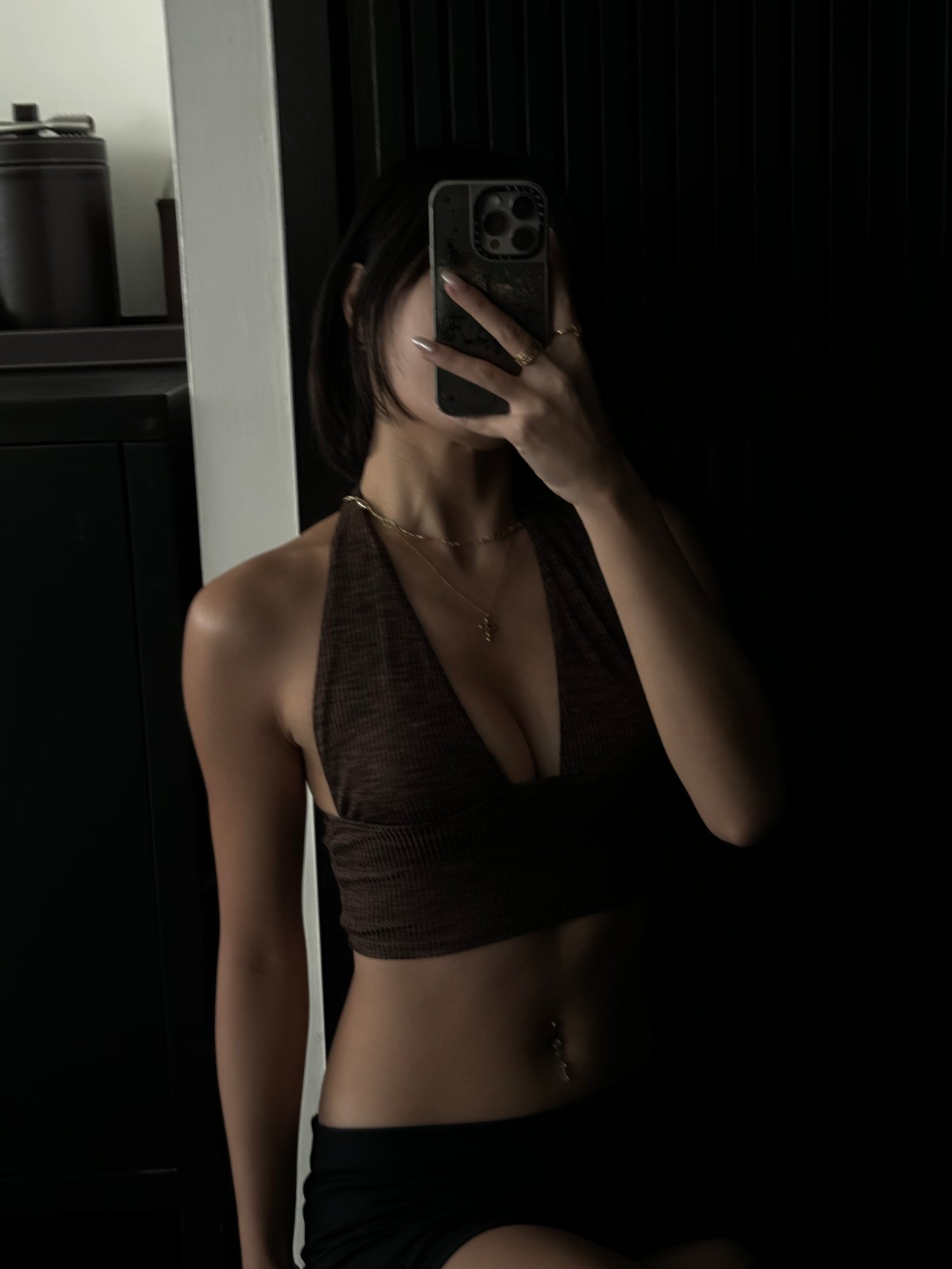 Coconut Halterneck V Top
