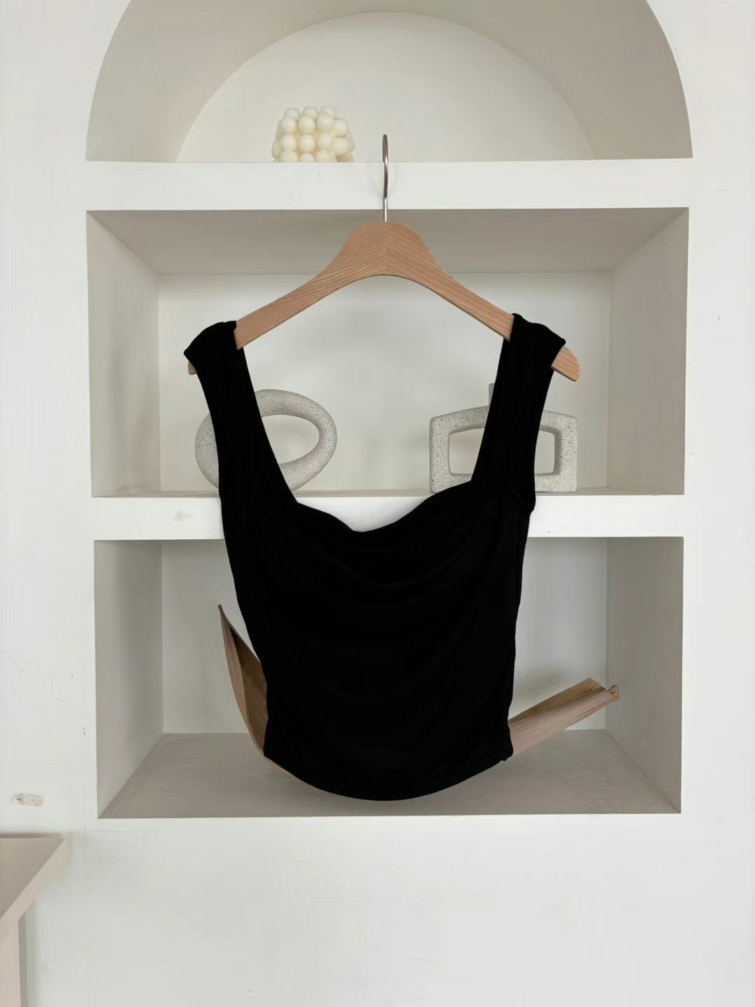 Square neck Tee with pad