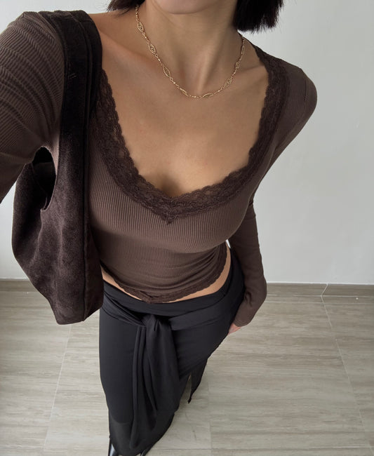 [ BEST ! ] Lace Soft Long Sleeve