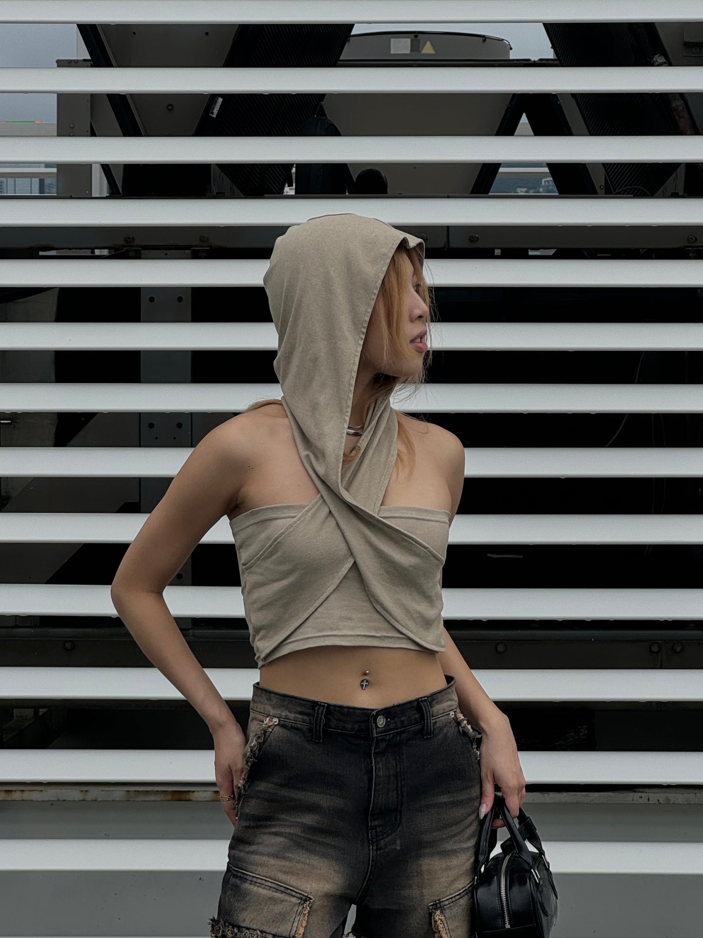 Wasteland Hooded Crop Top