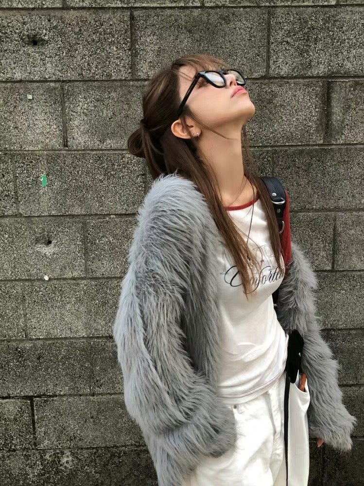 Fur Cardigan