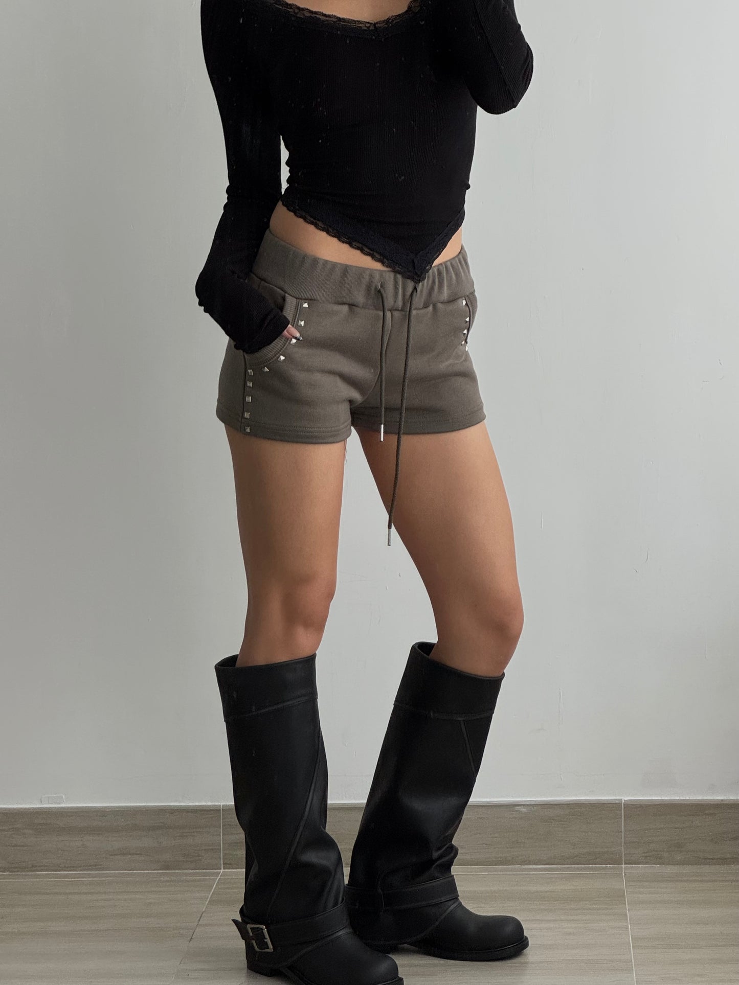 [ BEST ! ] Washed Buckle Boots