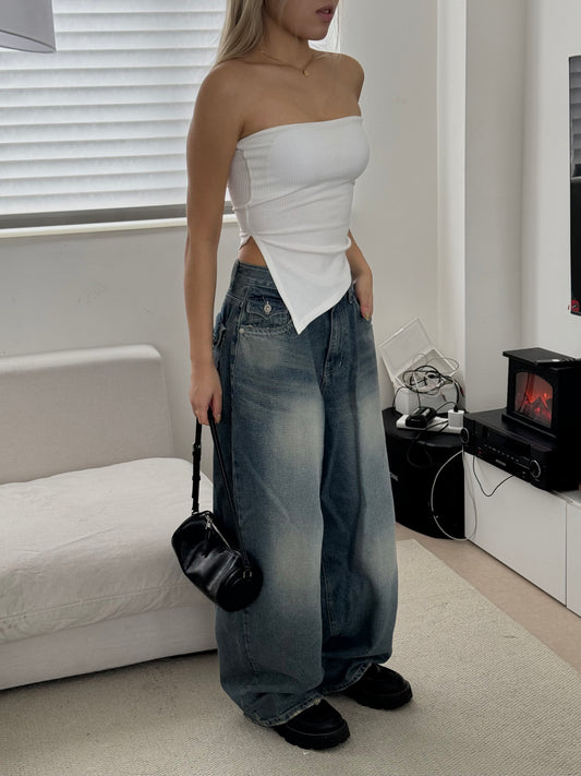 [ BEST ! ] Washed Baggy Jeans