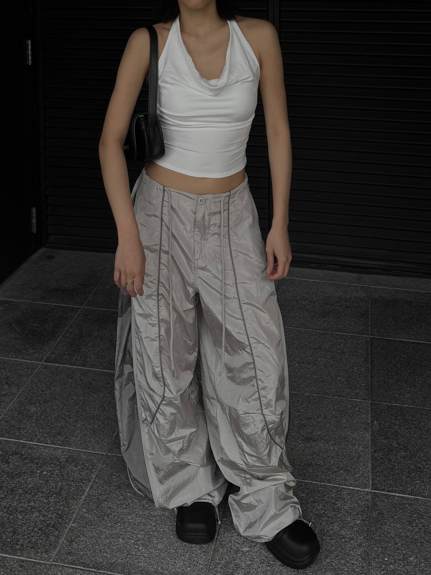 [ BEST ! ] Zip Nylon Pants