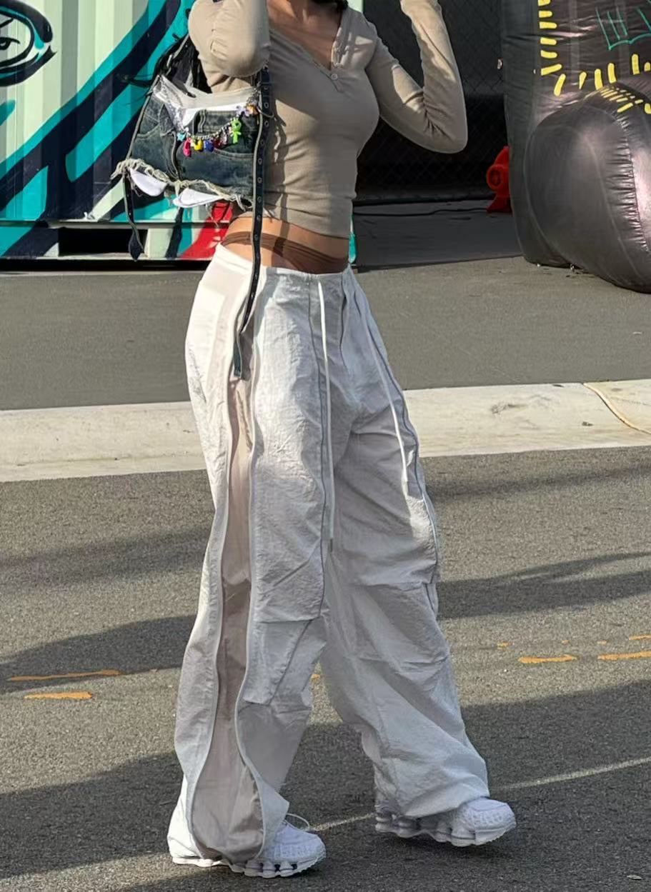 [ BEST ! ] Zip Nylon Pants