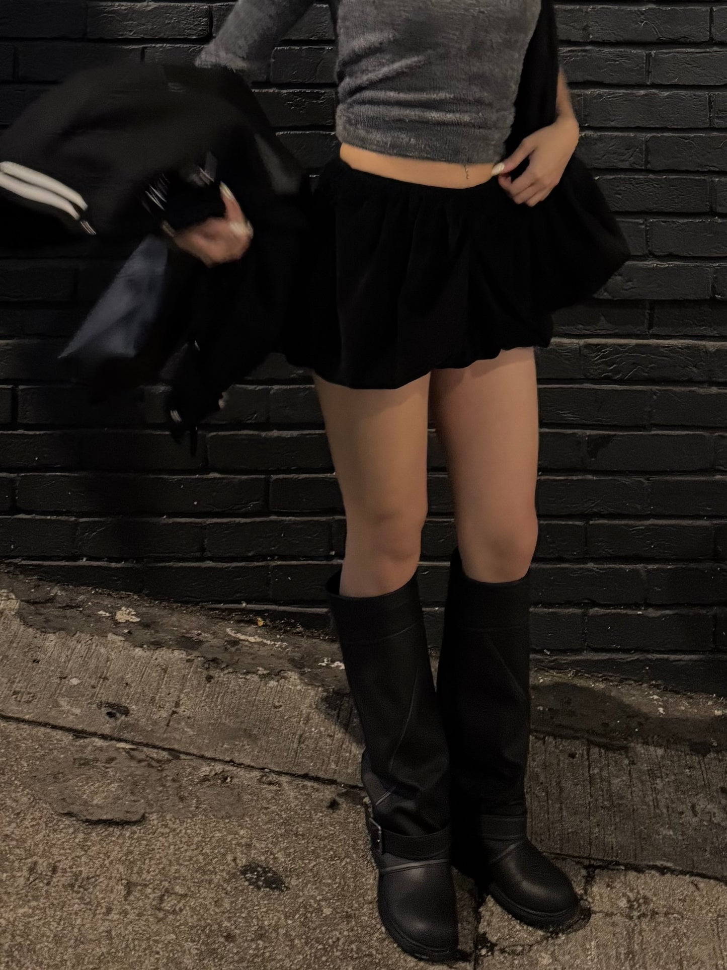 [ BEST ! ] Washed Buckle Boots