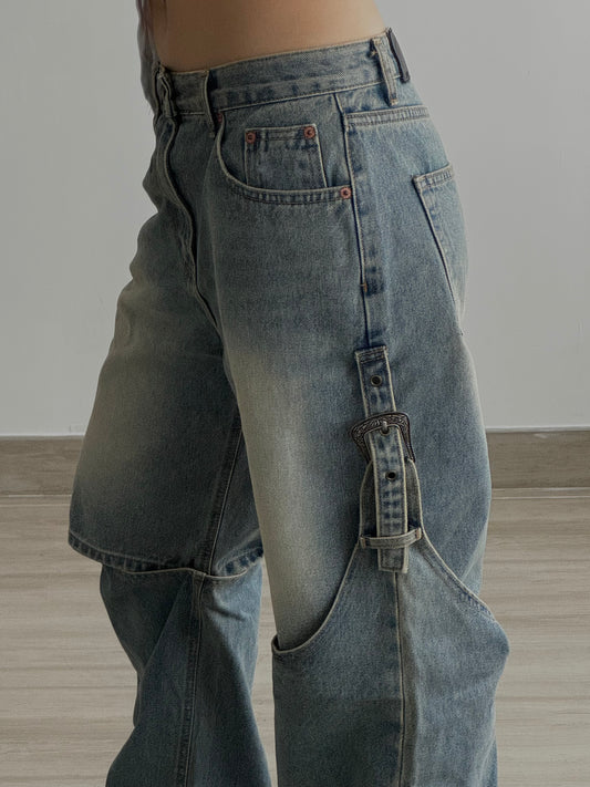 2WAY Western Buckle Jeans