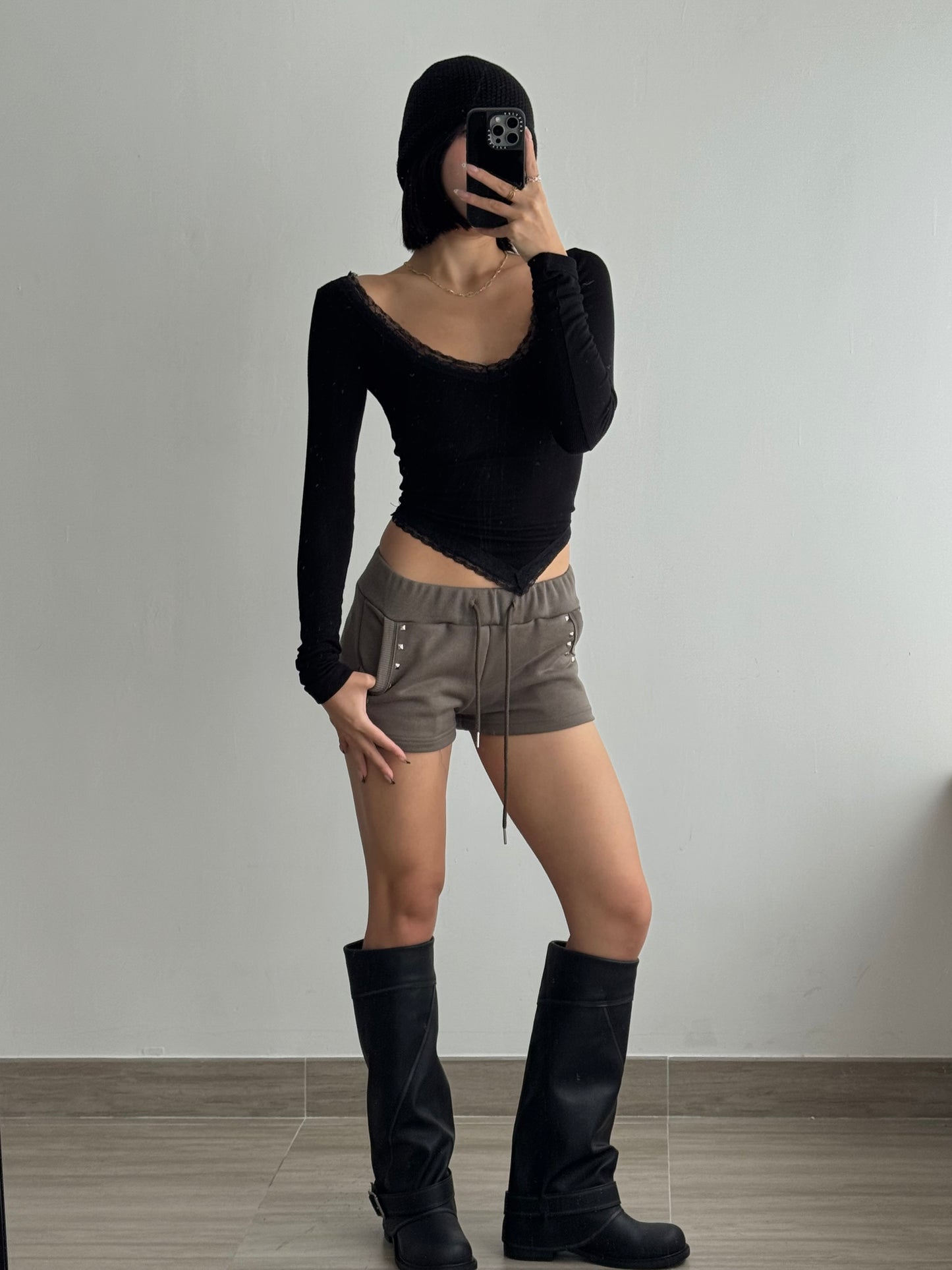 [ BEST ! ] Washed Buckle Boots