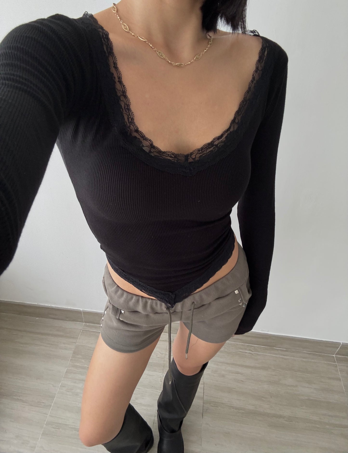 [ BEST ! ] Lace Soft Long Sleeve