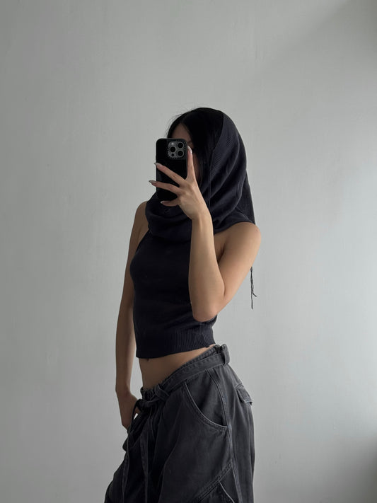 Dew Hooded Knit Top