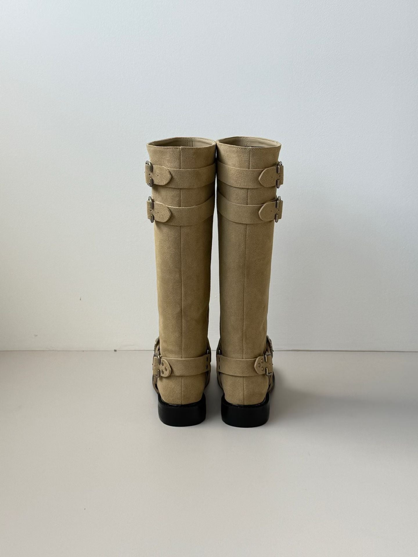 《 NEW ! 》Suede Buckle Boots