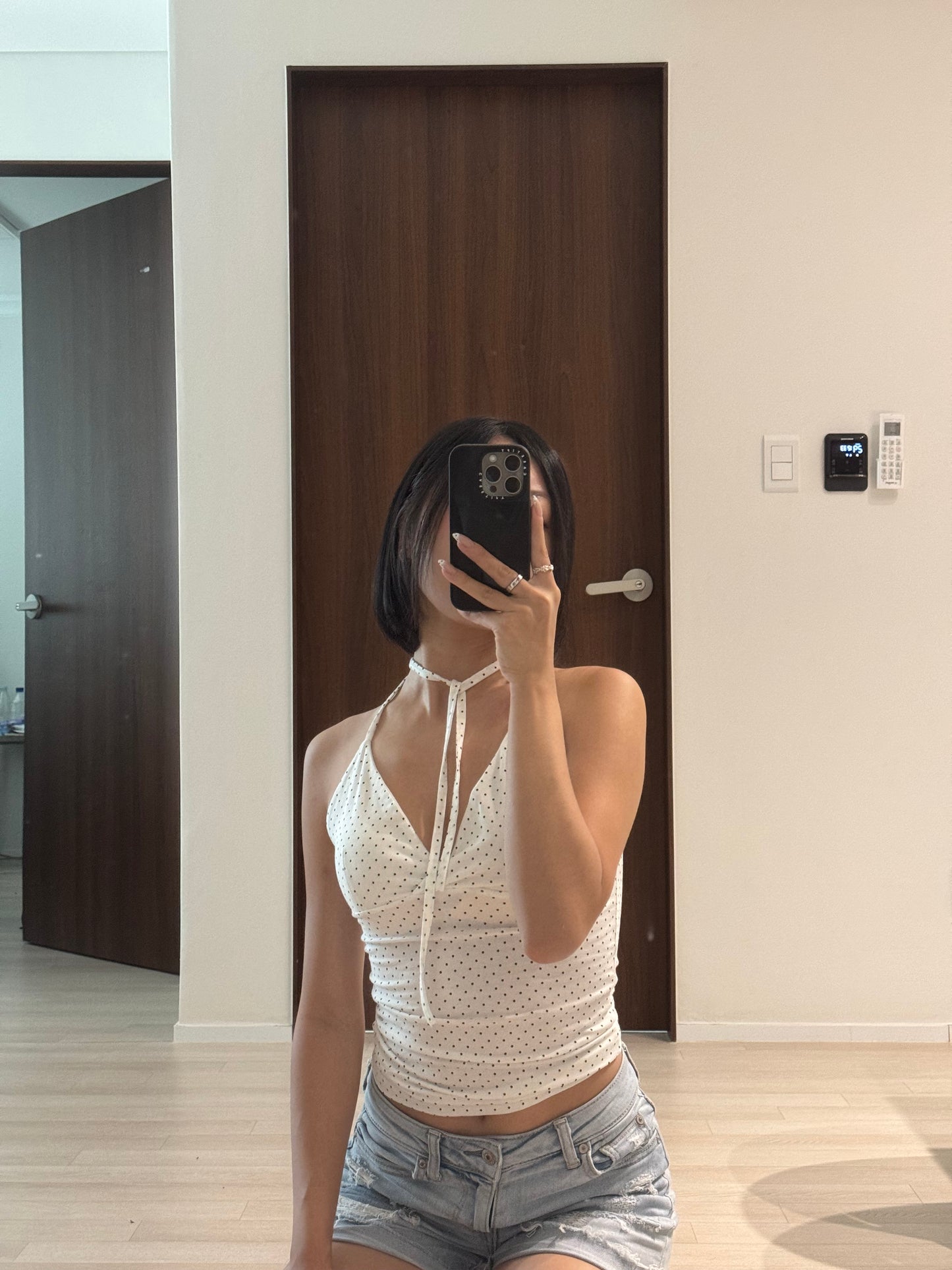 Dot Halterneck Top