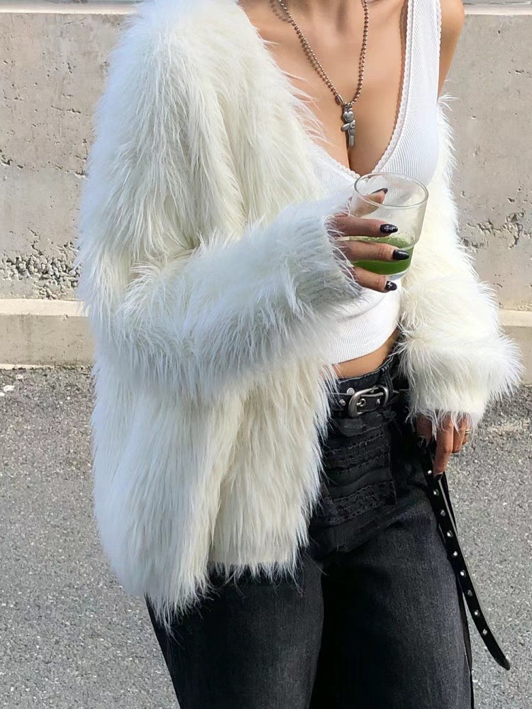 Fur Cardigan